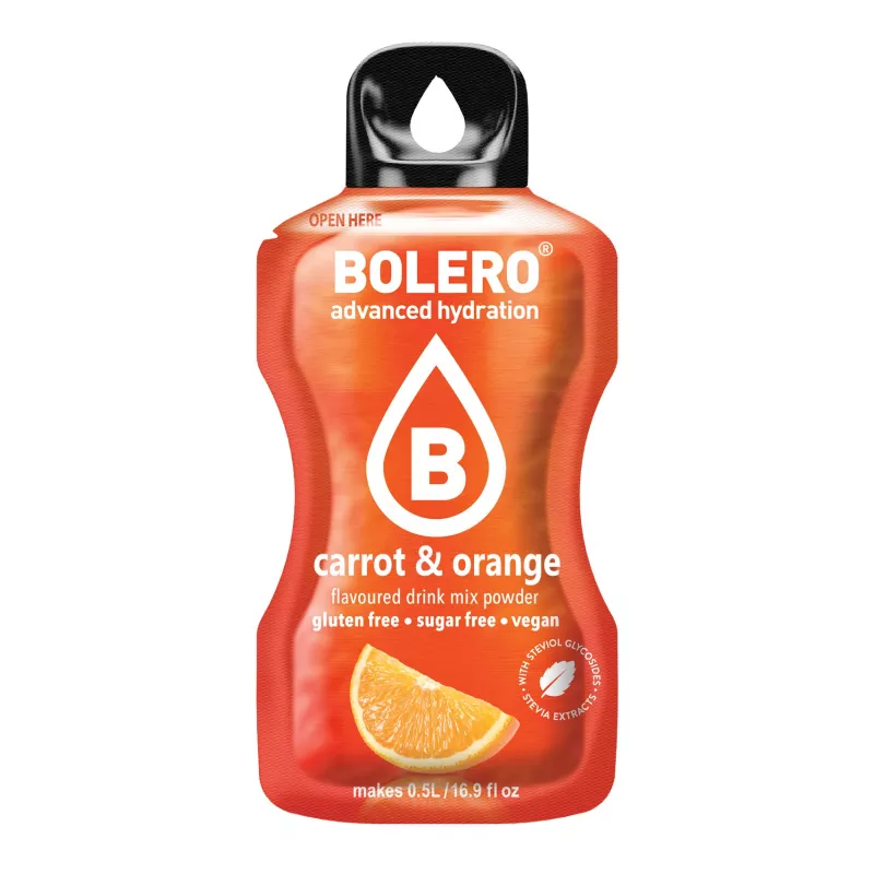 Carrot+Orange - 3g Sachet for 500ml of ready sugar-free drink - BOLERO®