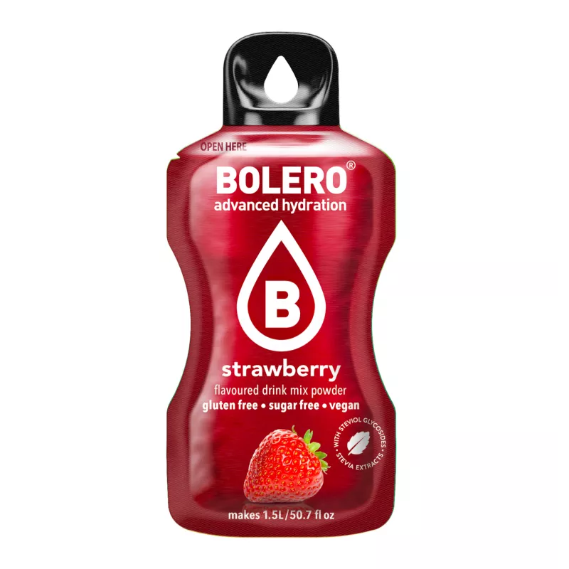 Strawberry - 3g Sachet for 500ml of ready sugar-free drink - BOLERO®