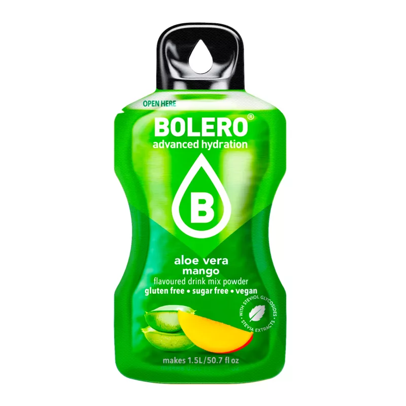 Aloe Vera+Mango - 9g Sachet for 1500ml of ready sugar-free drink - BOLERO®