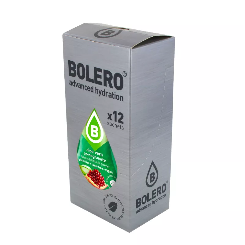 Aloe Vera+Pomegranate - Box of 12 Sachets (12x3g) sugar-free drink - BOLERO®