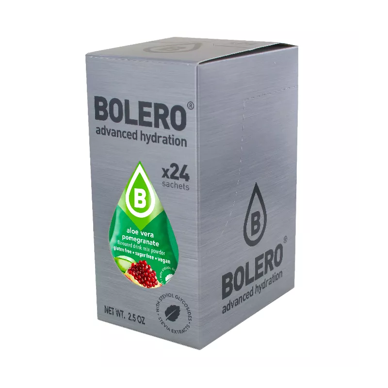 Aloe Vera+Pomegranate - Box of 24 Sachets (24x3g) sugar-free drink - BOLERO®