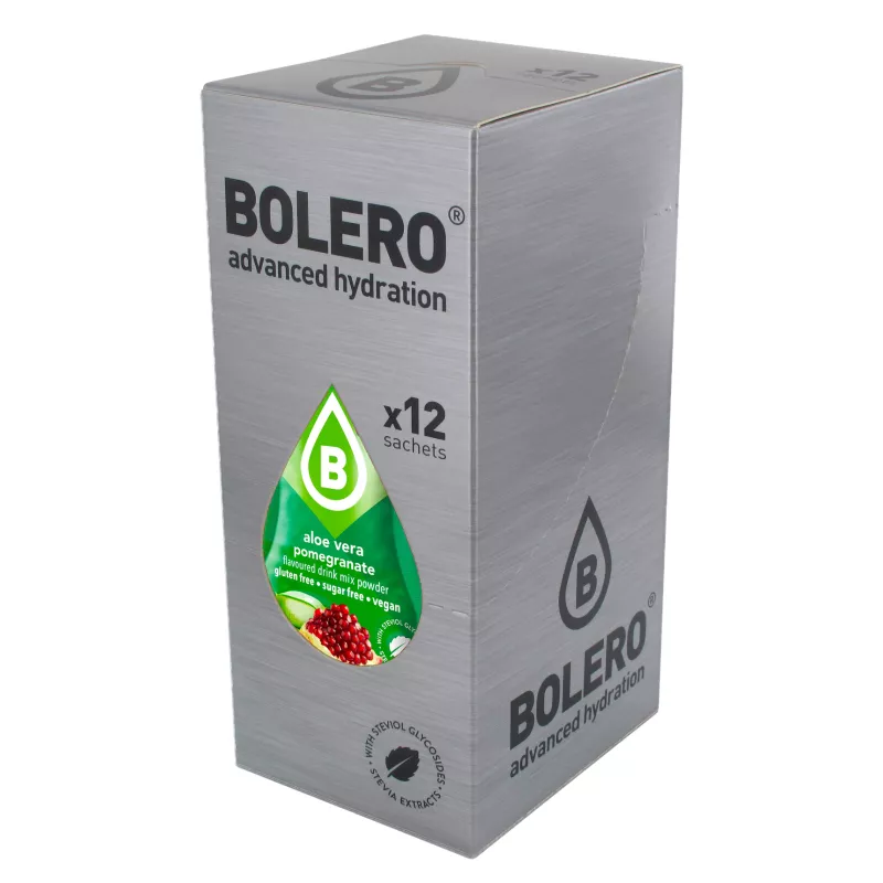 Aloe Vera+Pomegranate - Box of 12 Sachets (12x9g) sugar-free drink - BOLERO®