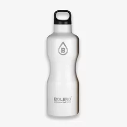 K) Branded Insulated Stainless Steel Drink Bottle (White) - Thermal Flask 750ml  - BOLERO®