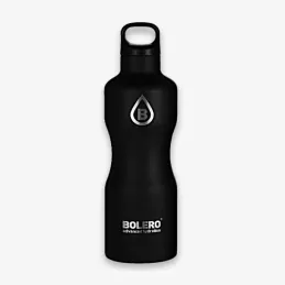 J) Branded Insulated Stainless Steel Drink Bottle (Black) - Thermal Flask 750ml  - BOLERO®