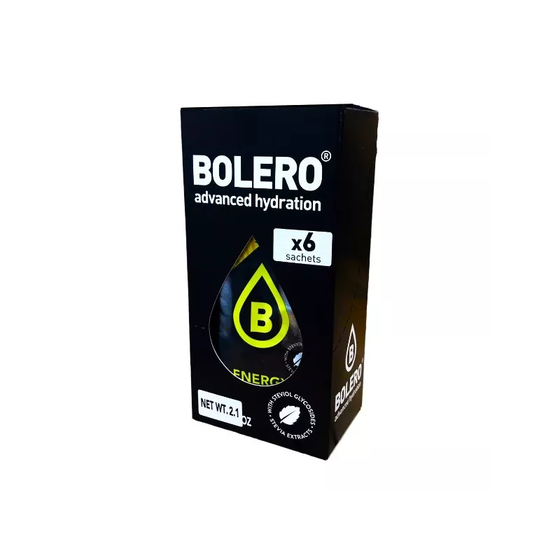 Energy - Box of 6 Sachets (6x7g) sugar-free energetic drink - BOLERO®