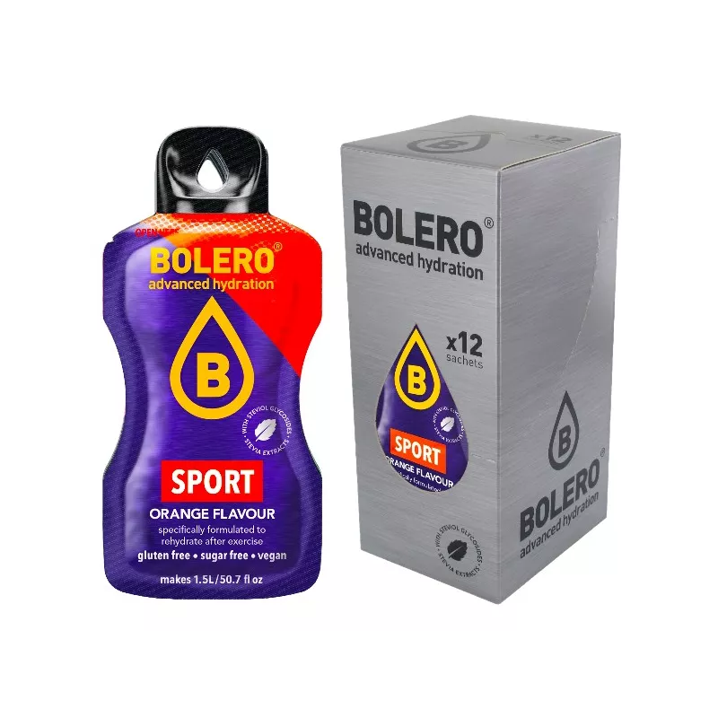 Sport - Box of 12 Sachets (12x9g) sugar-free drink - BOLERO®