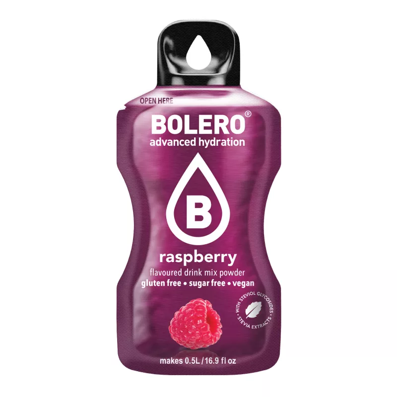 Raspberry - 9g Sachet for 1500ml of ready sugar-free drink - BOLERO®