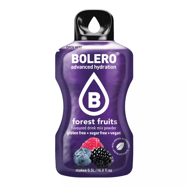 Forest Fruit - 9g Sachet for 1500ml of ready sugar-free drink - BOLERO®