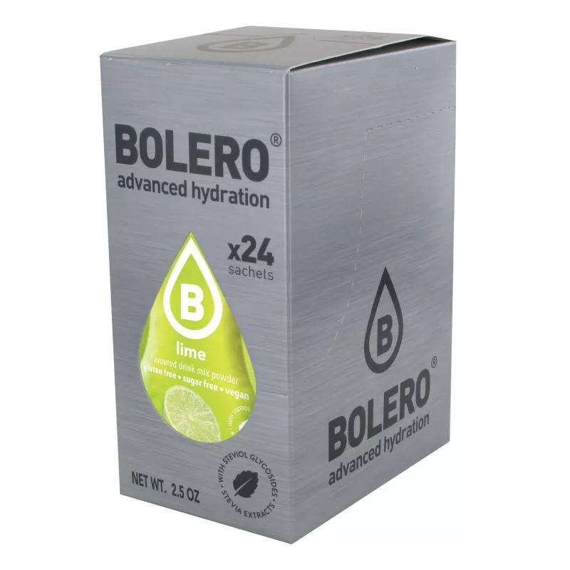 Lime - Box of 24 Sachets (24x3g) sugar-free drink - BOLERO®