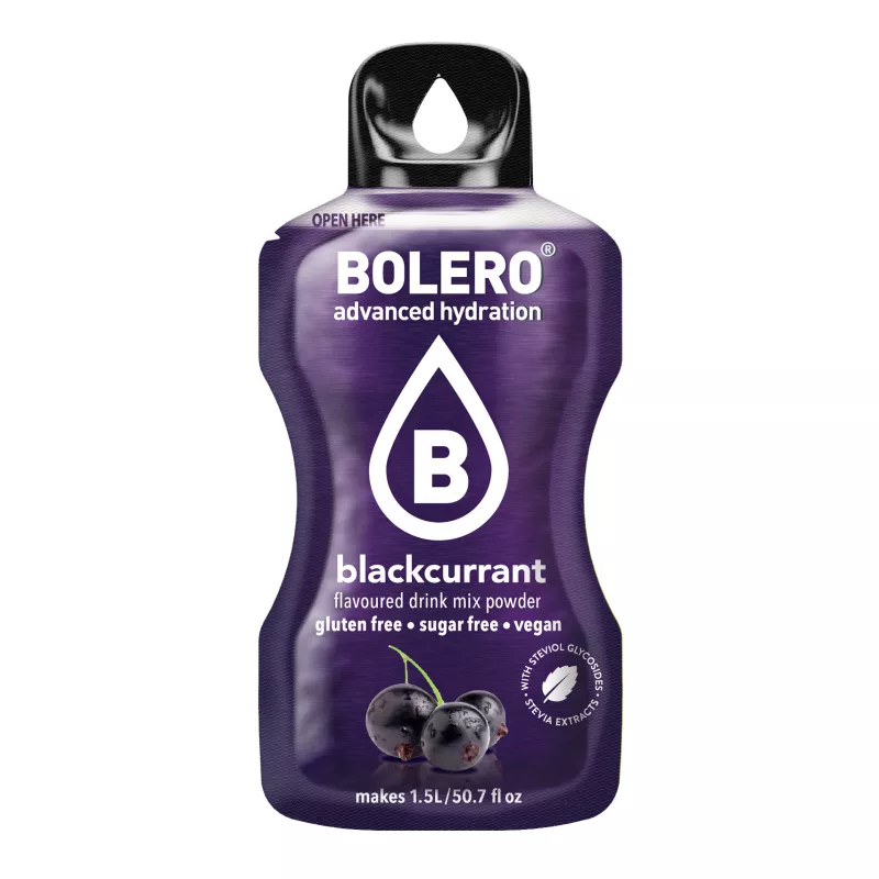 Blackcurrant - 9g Sachet for 1500ml of ready sugar-free drink - BOLERO®