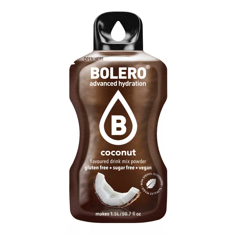 Coconut - 9g Sachet for 1500ml of ready sugar-free drink - BOLERO®