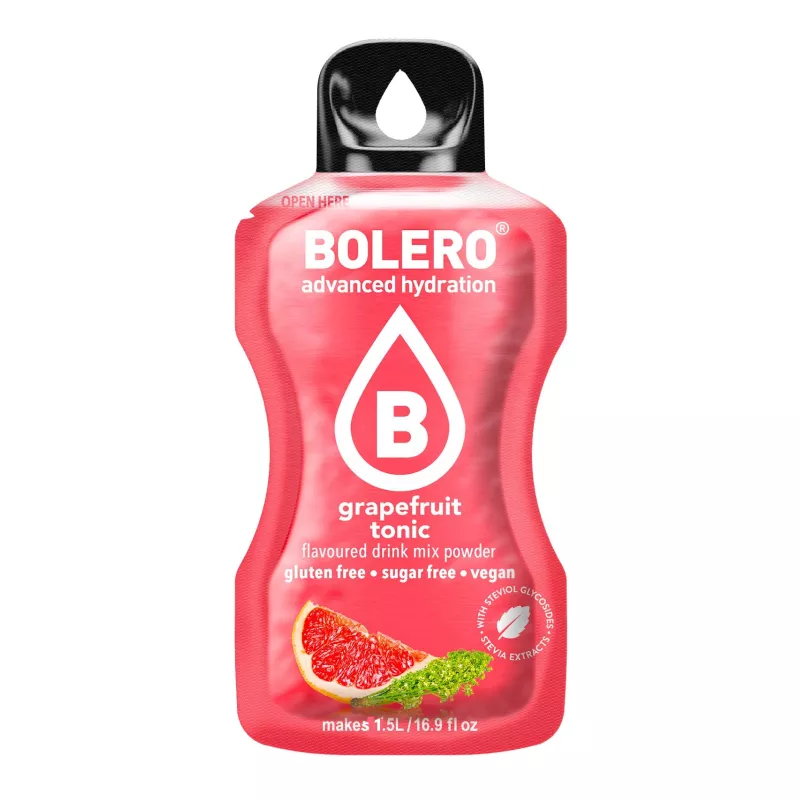 Grapefruit Tonic - 9g Sachet for 1500ml of ready sugar-free drink - BOLERO®