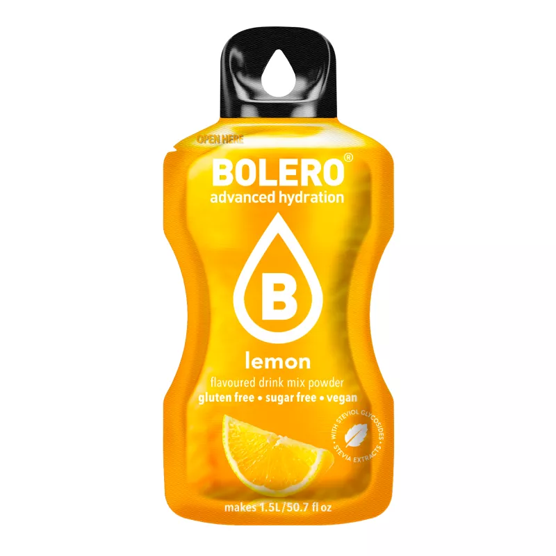 Lemon - 9g Sachet for 1500ml of ready sugar-free drink - BOLERO®