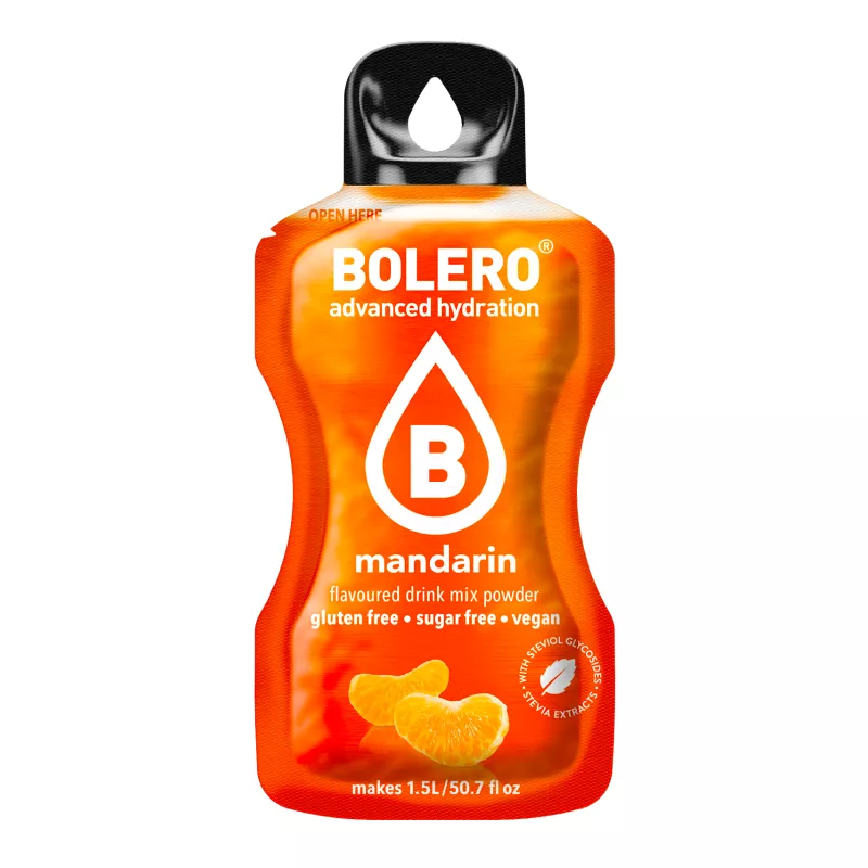 Mandarine - 9g Sachet for 1500ml of ready sugar-free drink - BOLERO®