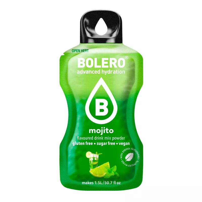 Mojito - 9g Sachet for 1500ml of ready sugar-free drink - BOLERO®