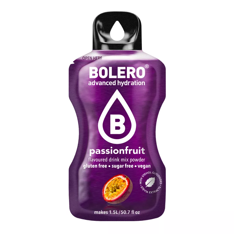 Passionfruit - 9g Sachet for 1500ml of ready sugar-free drink - BOLERO®