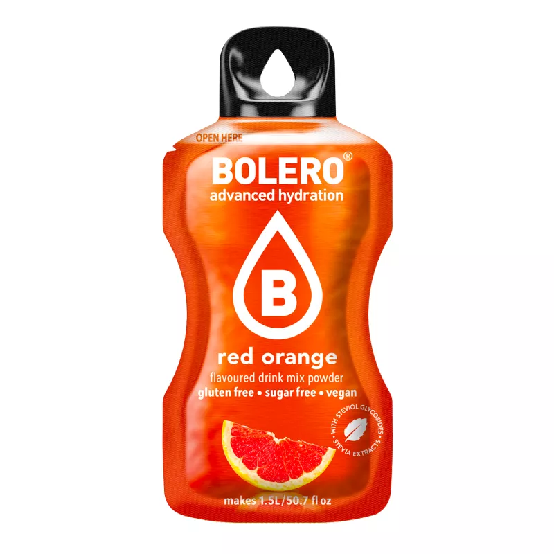 Red Orange - 9g Sachet for 1500ml of ready sugar-free drink - BOLERO®