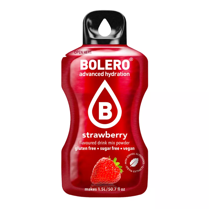 Strawberry - 9g Sachet for 1500ml of ready sugar-free drink - BOLERO®