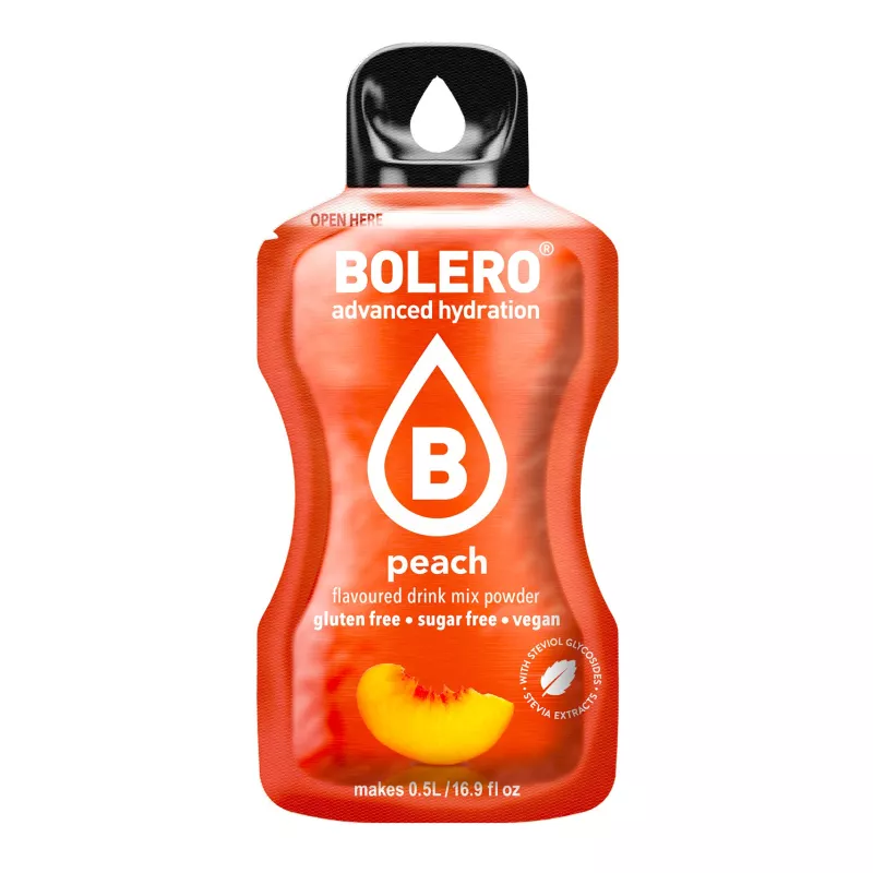 Peach - 3g Sachet for 500ml of ready sugar-free drink - BOLERO®