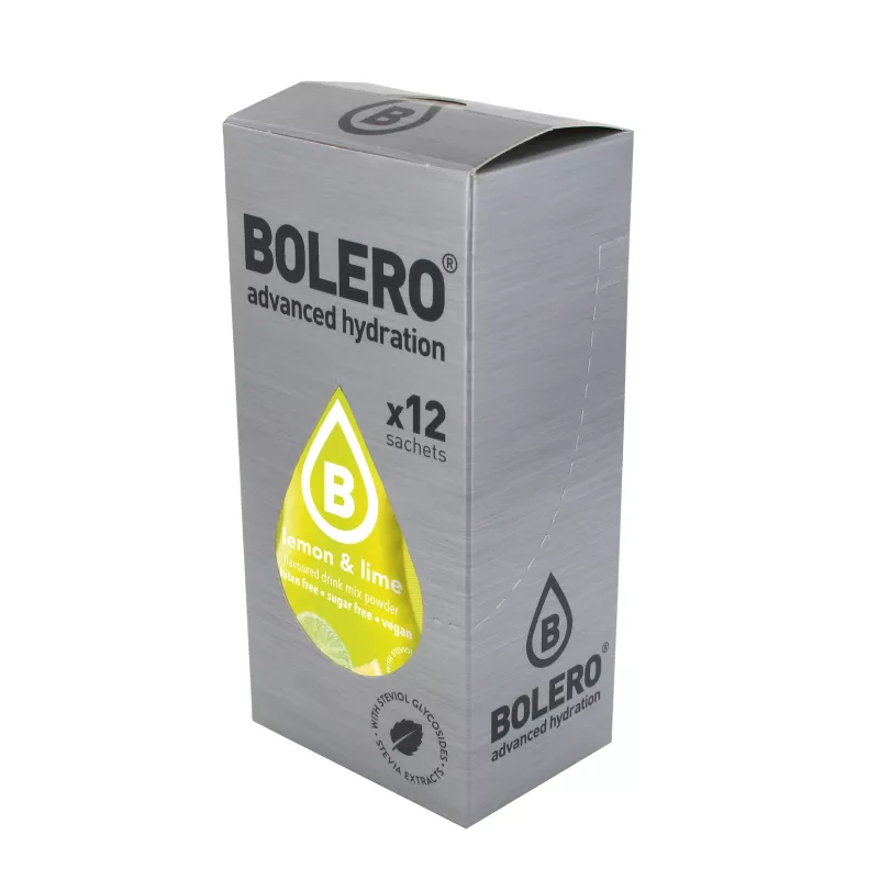 Lemon+Lime - Box of 12 Sachets (12x3g) sugar-free drink - BOLERO®