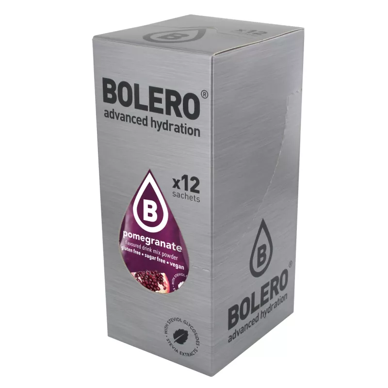 Pomegranate - Box of 12 Sachets (12x9g) sugar-free drink - BOLERO®