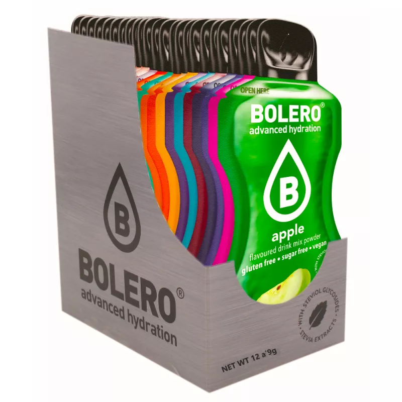 5) 12 Flavours - Box of 12 Large Sachets (12x9g) sugar-free drink - BOLERO®