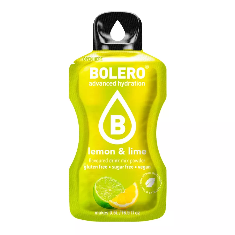 Lemon+Lime - 3g Sachet for 500ml of ready sugar-free drink - BOLERO®